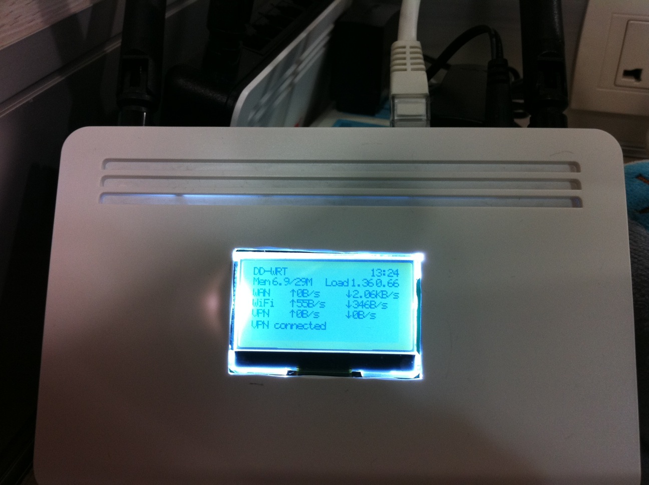 LCD on Router