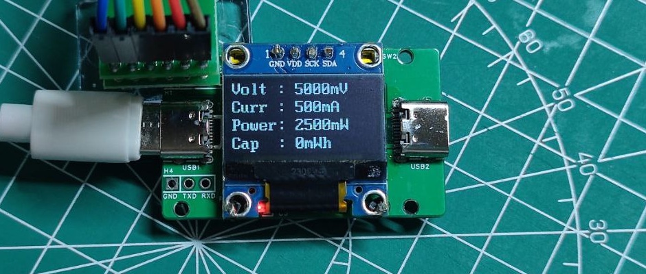 DIY USB 电流表（6）：点个屏，使用 I2C 驱动 0.96 寸 OLED