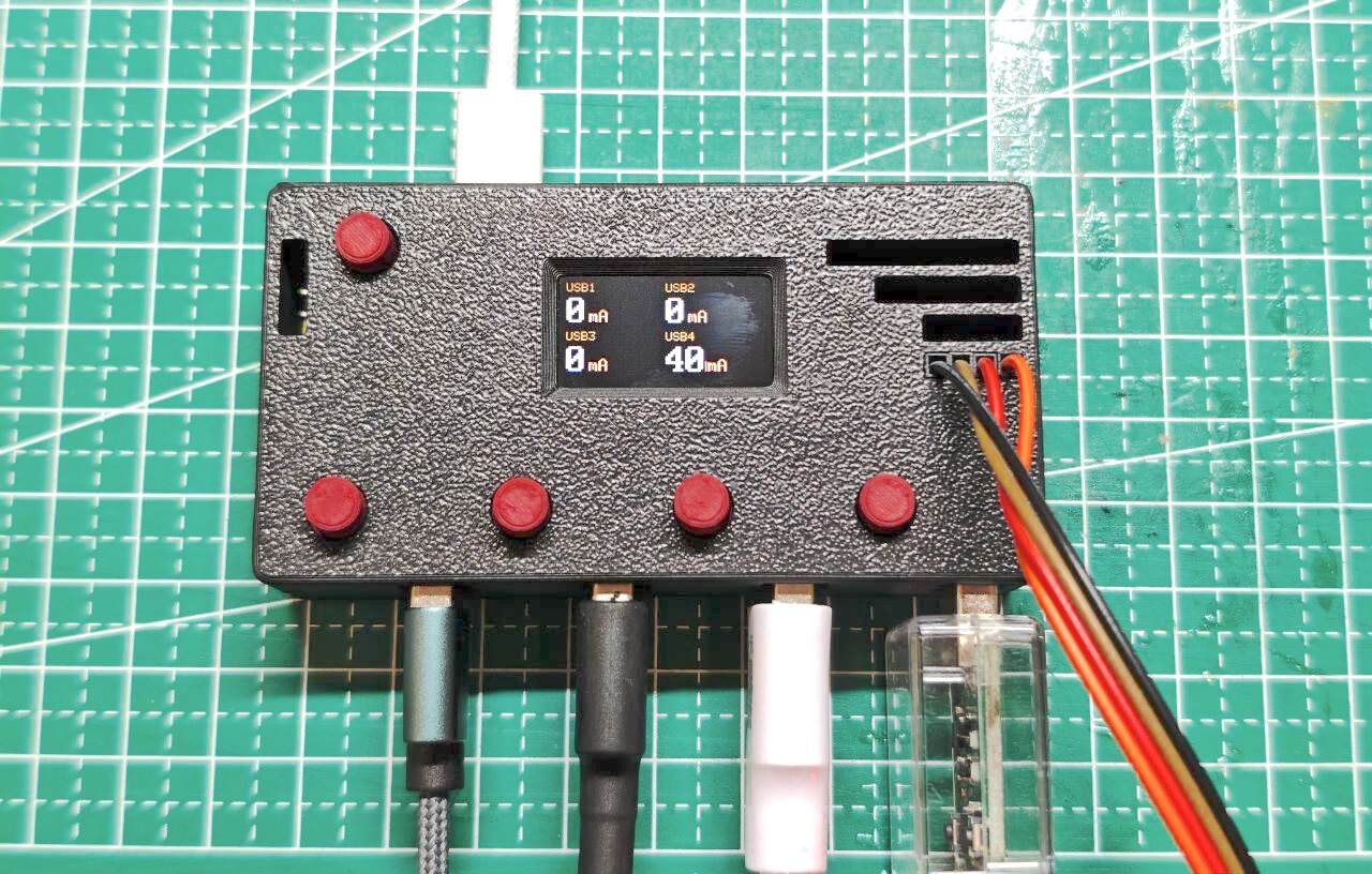 为了 DIY 更带劲，用 CH339 手搓一个四路电流检测、独立开关的 USB Hub，全开源～