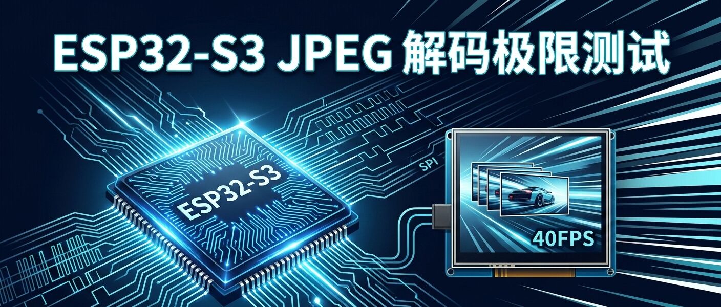 ESP32-S3 JPEG 实测：从解码库对比到 DMA 优化，最终撞上 SPI 上限